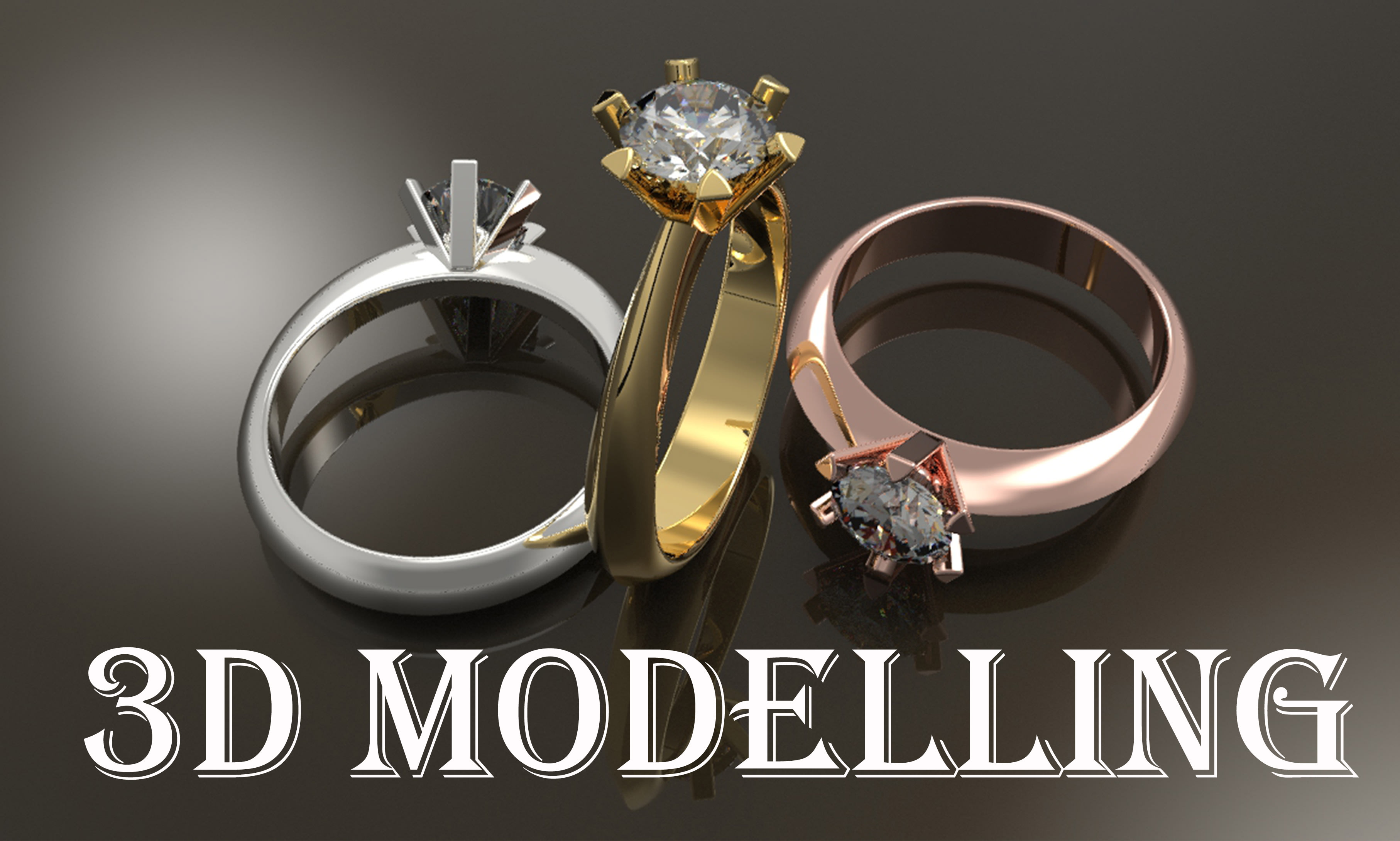fornire gioielli 3D, anelli con sigillo, progettazione cad modello 3D,