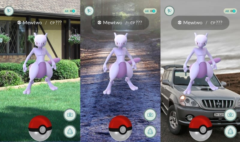 Create a fake pokemon go mewtwo screenshot from your picture by Michel1