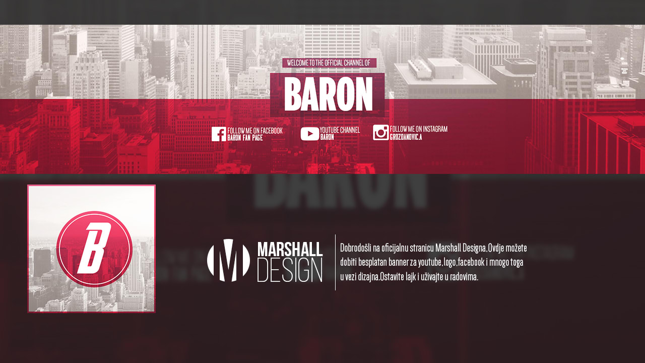 Create Banner For Your Youtube Channel By M4rley