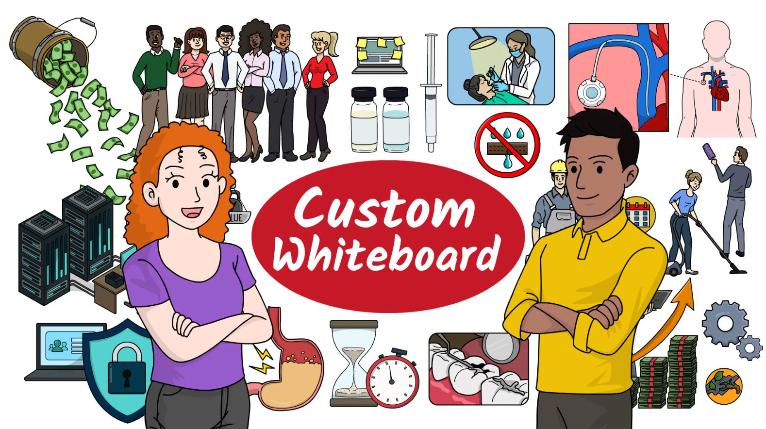 Create a completely custom whiteboard animation by Jessieart | Fiverr