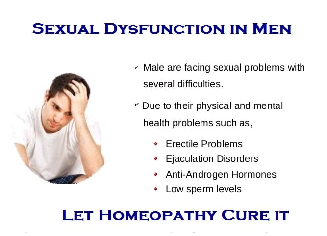 Suggest homeopathy medicine for men sexual health