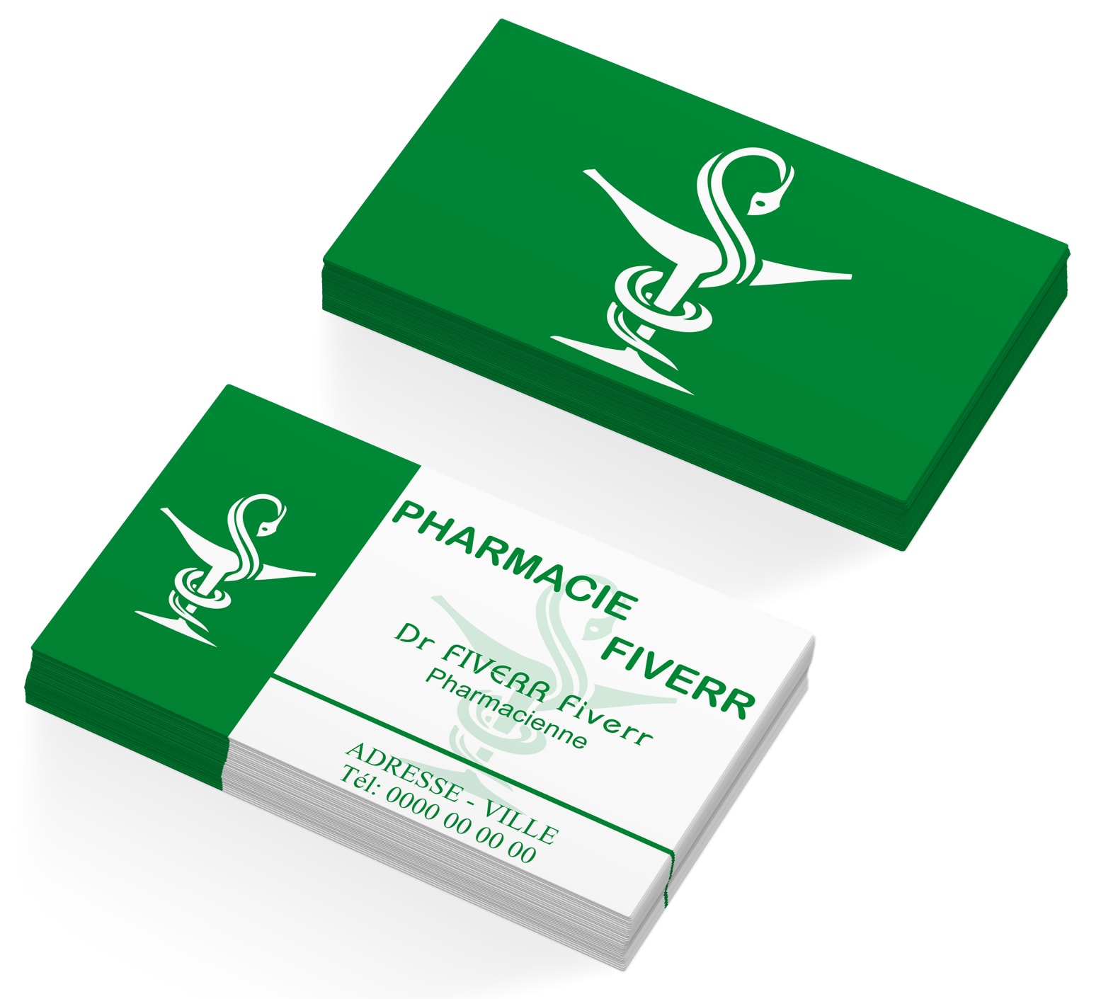 Cartes de visite recto - Pharmacie