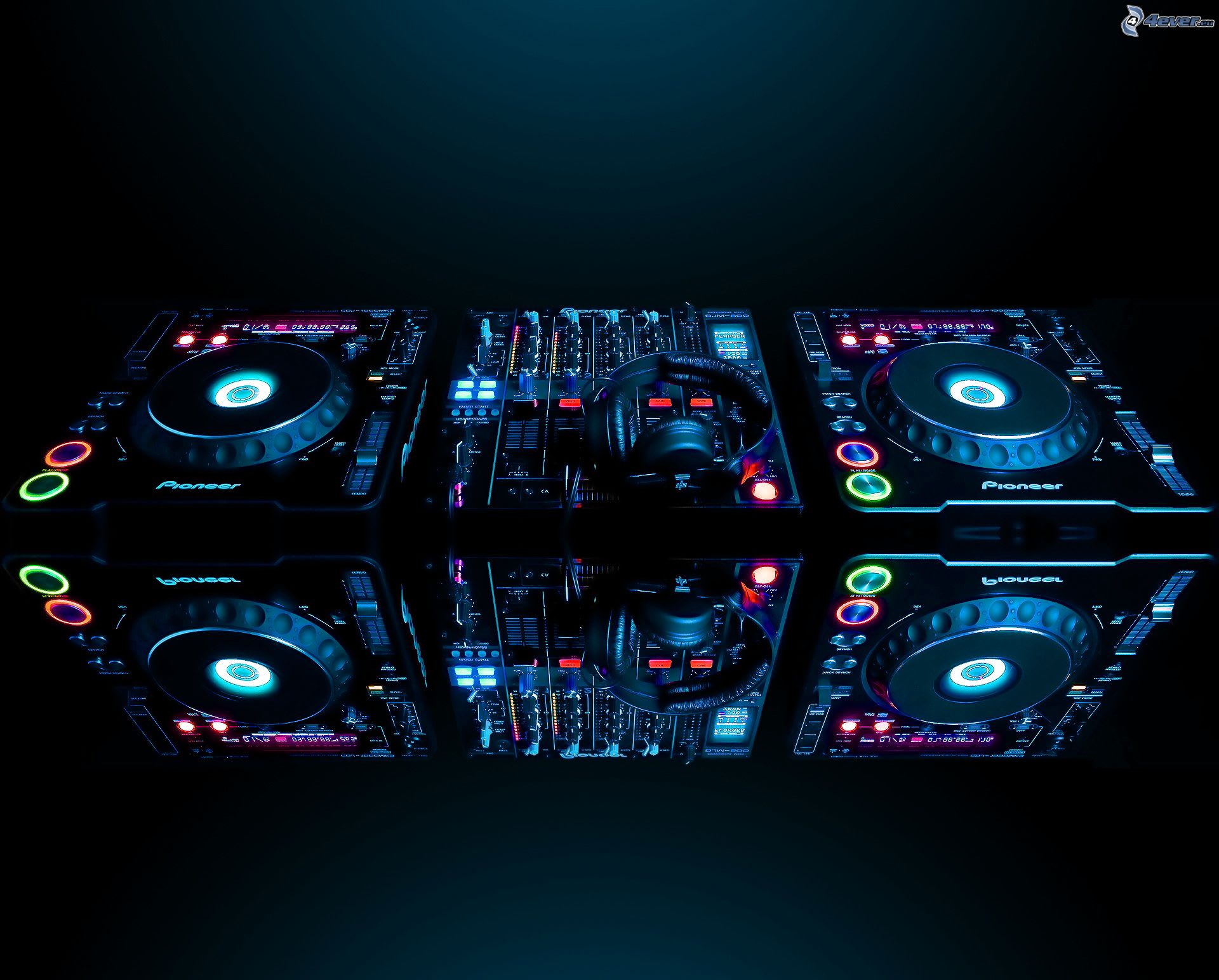 Conception De Logo 3d DJ. Conception Créative De Logo De