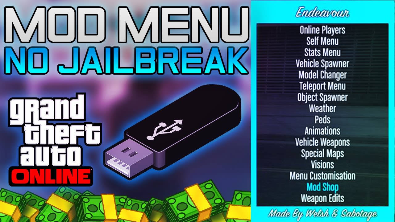 HOW TO INSTALL A GTA 5 MOD MENU WITH A USB! 