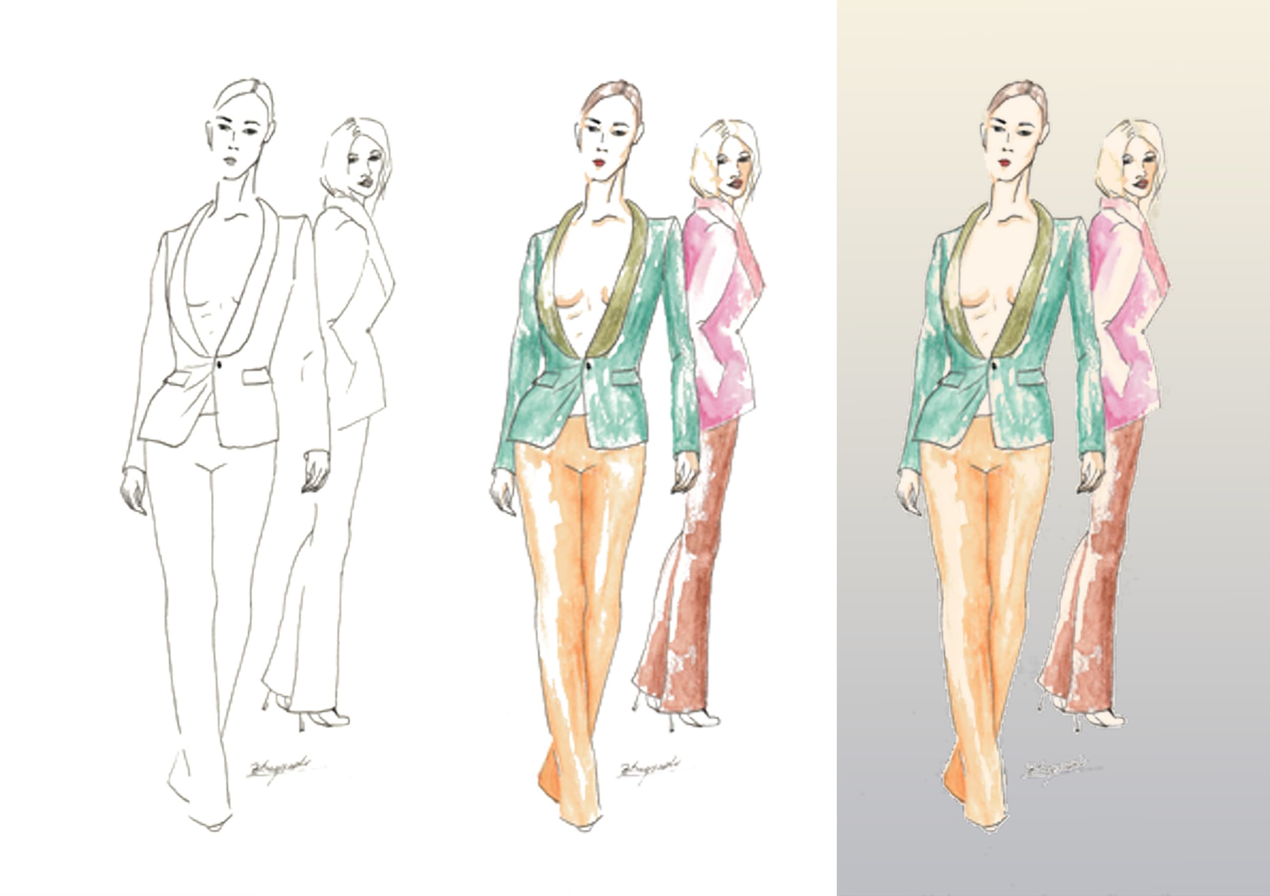 Draw Fashion Wear For Men And Women By Dorotulka212