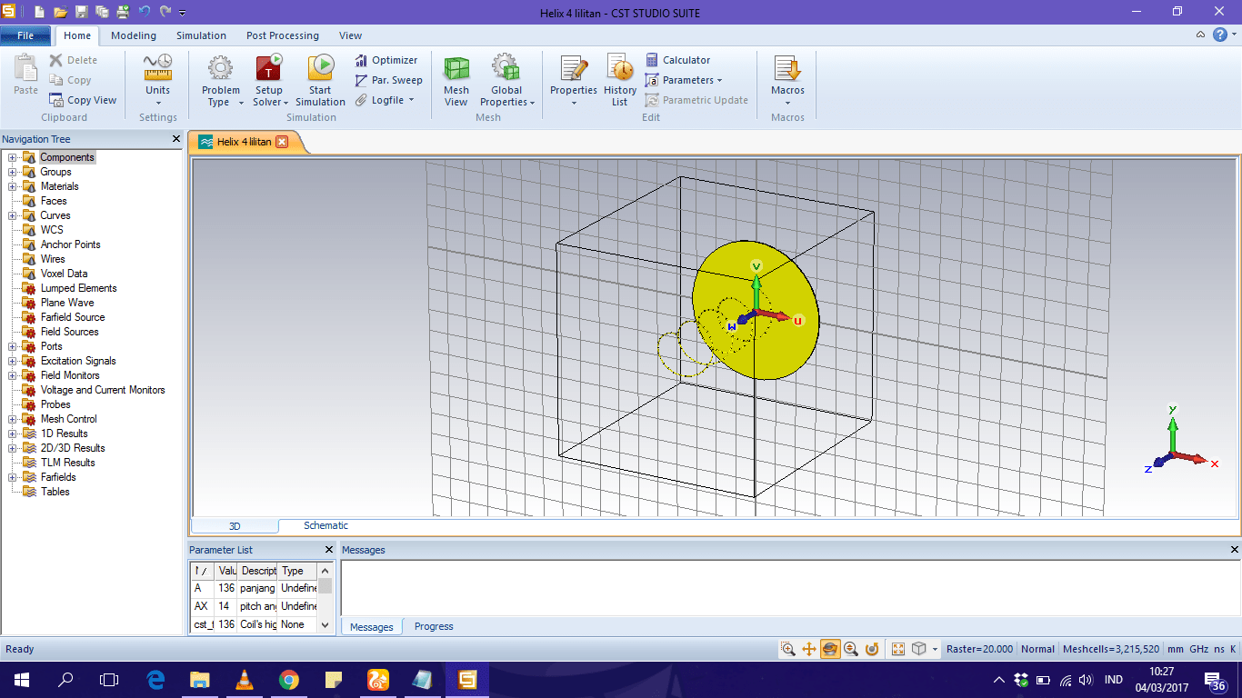 wire antenna excitation cst microwave studio