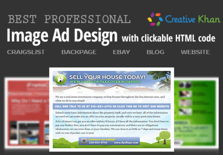 Design A Best Professional Clickable Image Ad With Html Code By