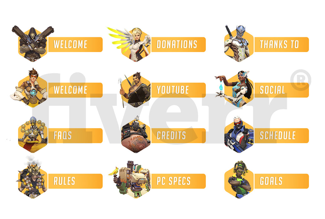 Create Custom Overwatch Twitch Panels By Msmelody Fiverr