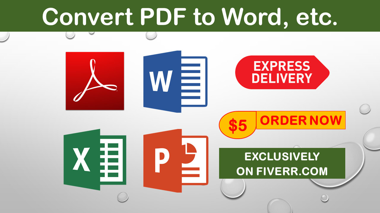 Convert Pdf To Word By Chuxee Fiverr