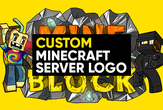 draw a logo for your minecraft server