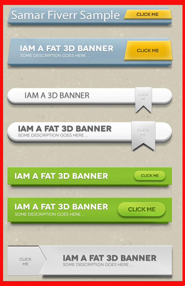 Make Stunning 3d Banners And Posters For Web And Local Ads And More By Samar29
