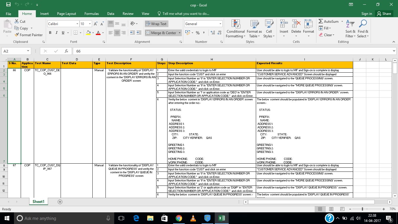 I will manual testing to make application bug free