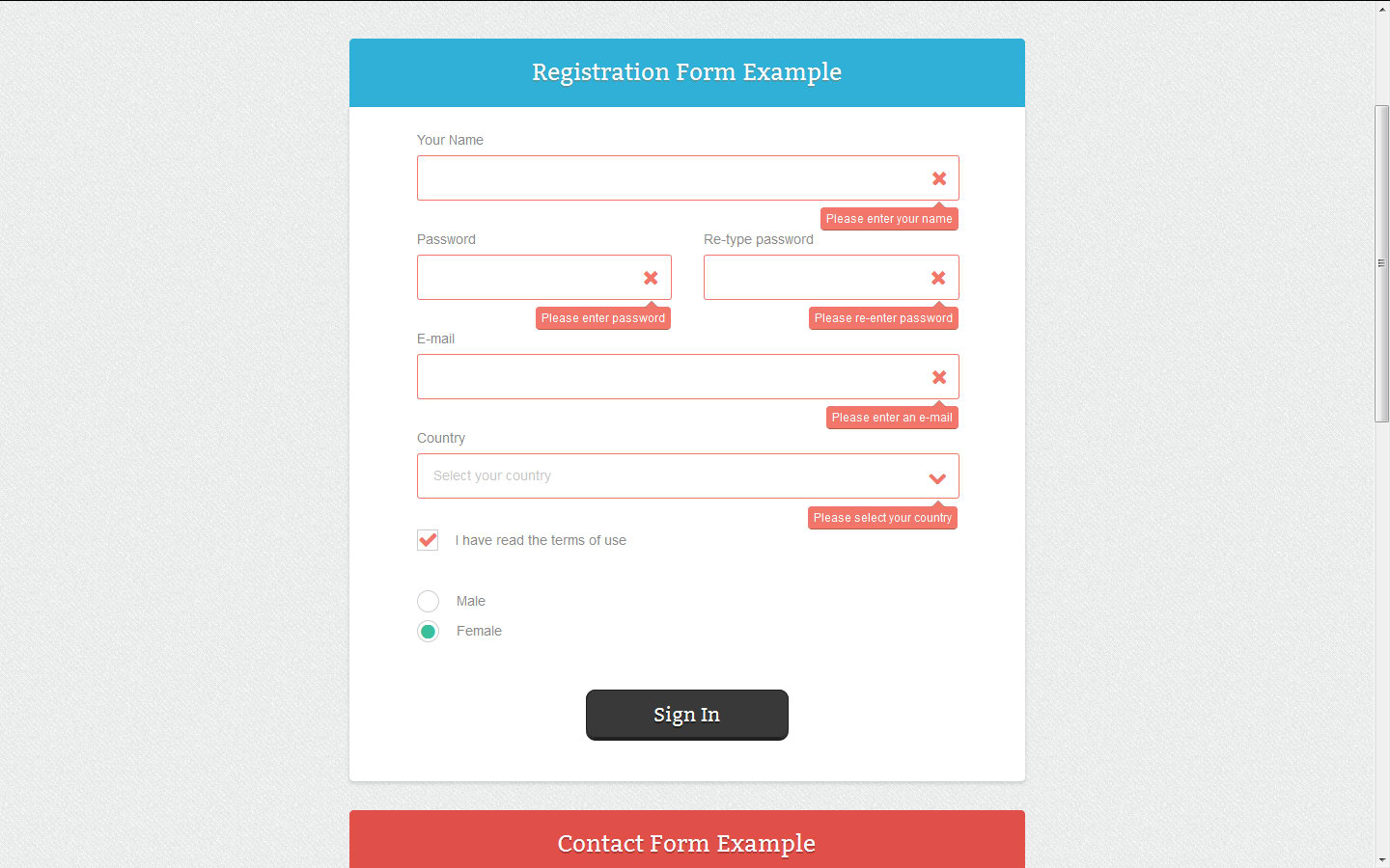 37 Validation For Registration Form Using Javascript - Javascript Overflow