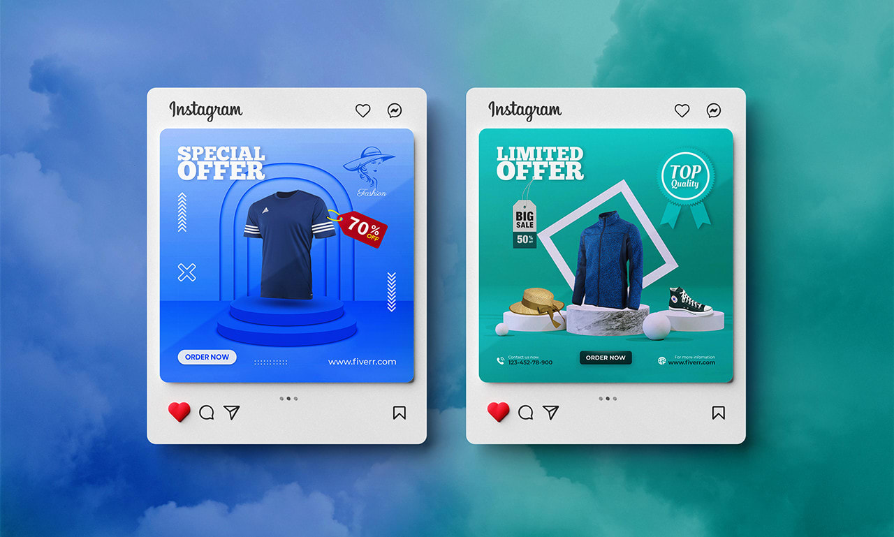 Design 3 Stunning Social Media Posts