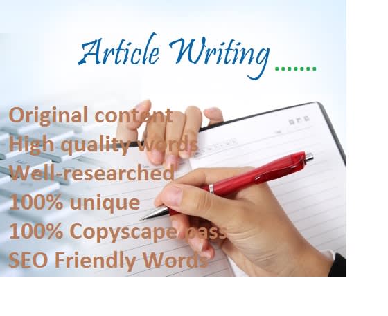 High quality article writing services