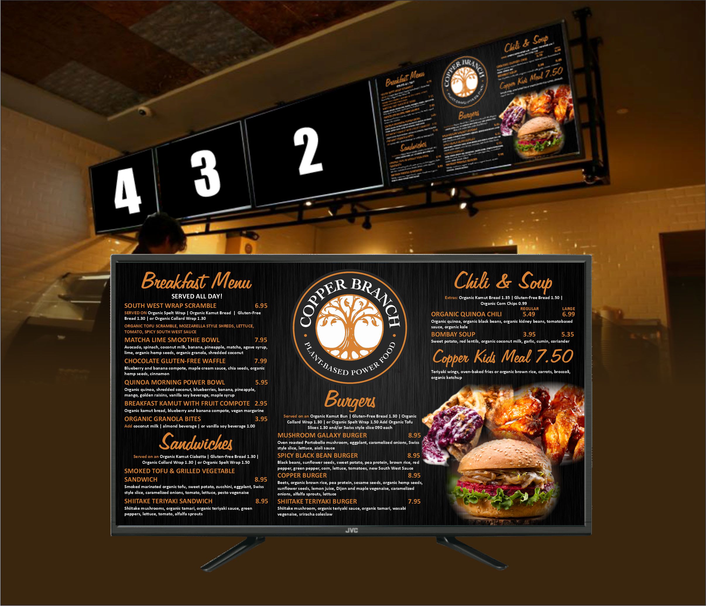 Design restaurant menu, food menu, digital menu board by Ibrar23 Throughout Digital Menu Board Templates