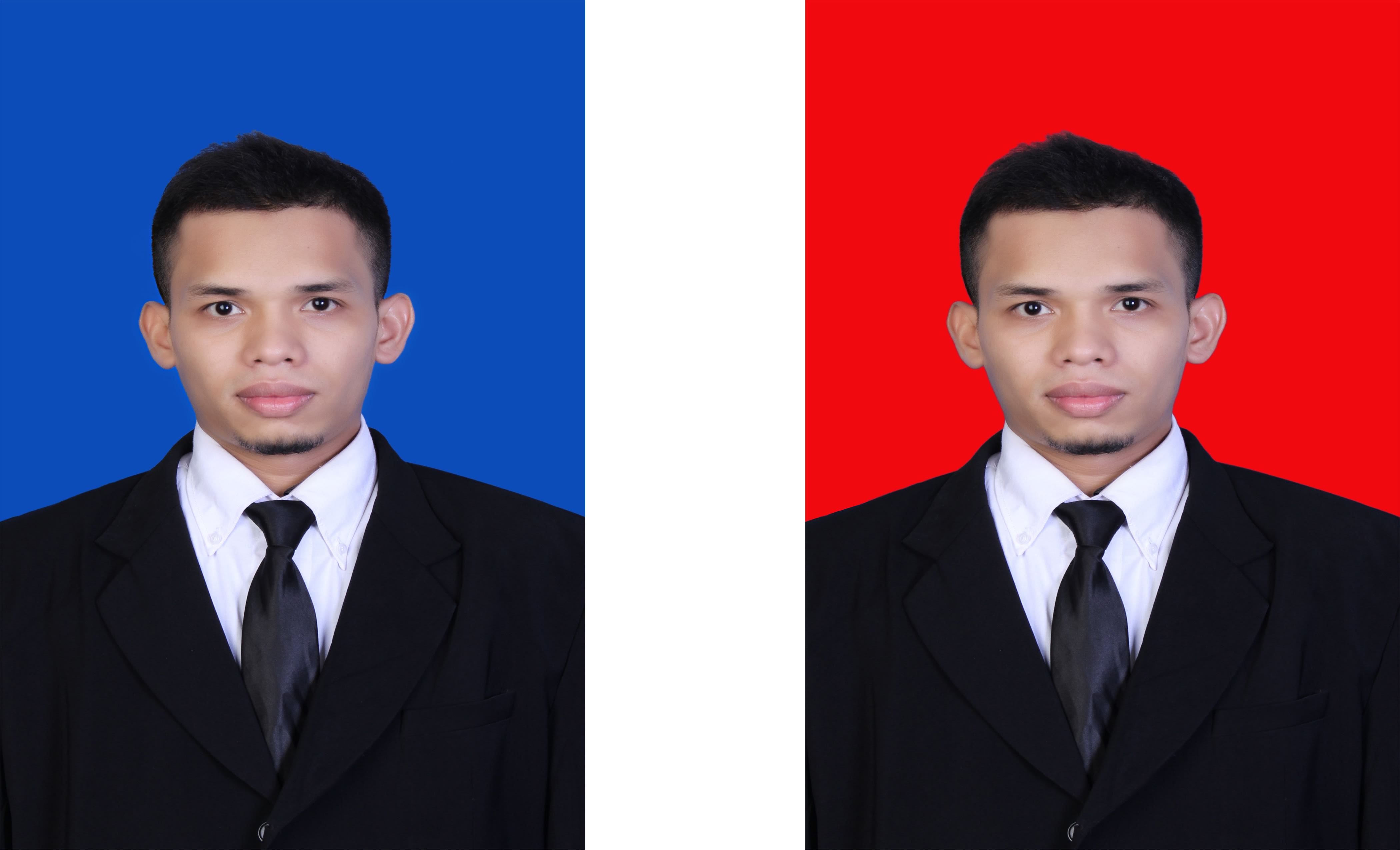 Passport Size Blue Background