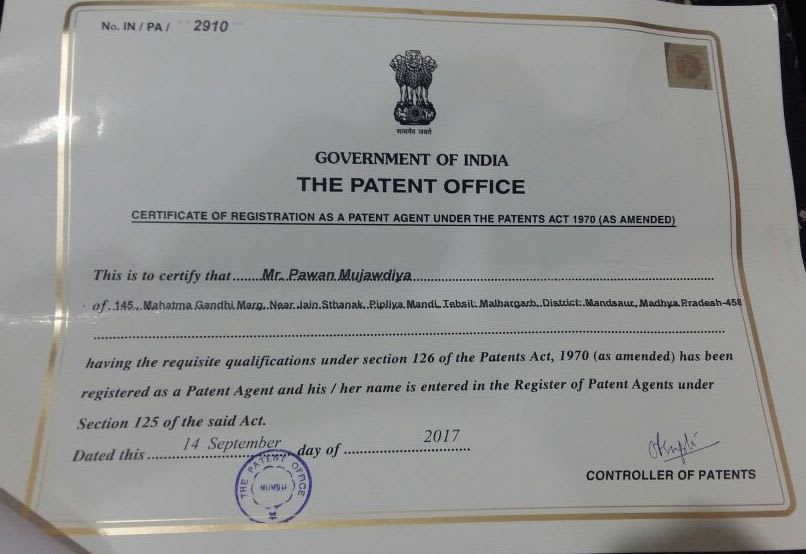 patent agent register