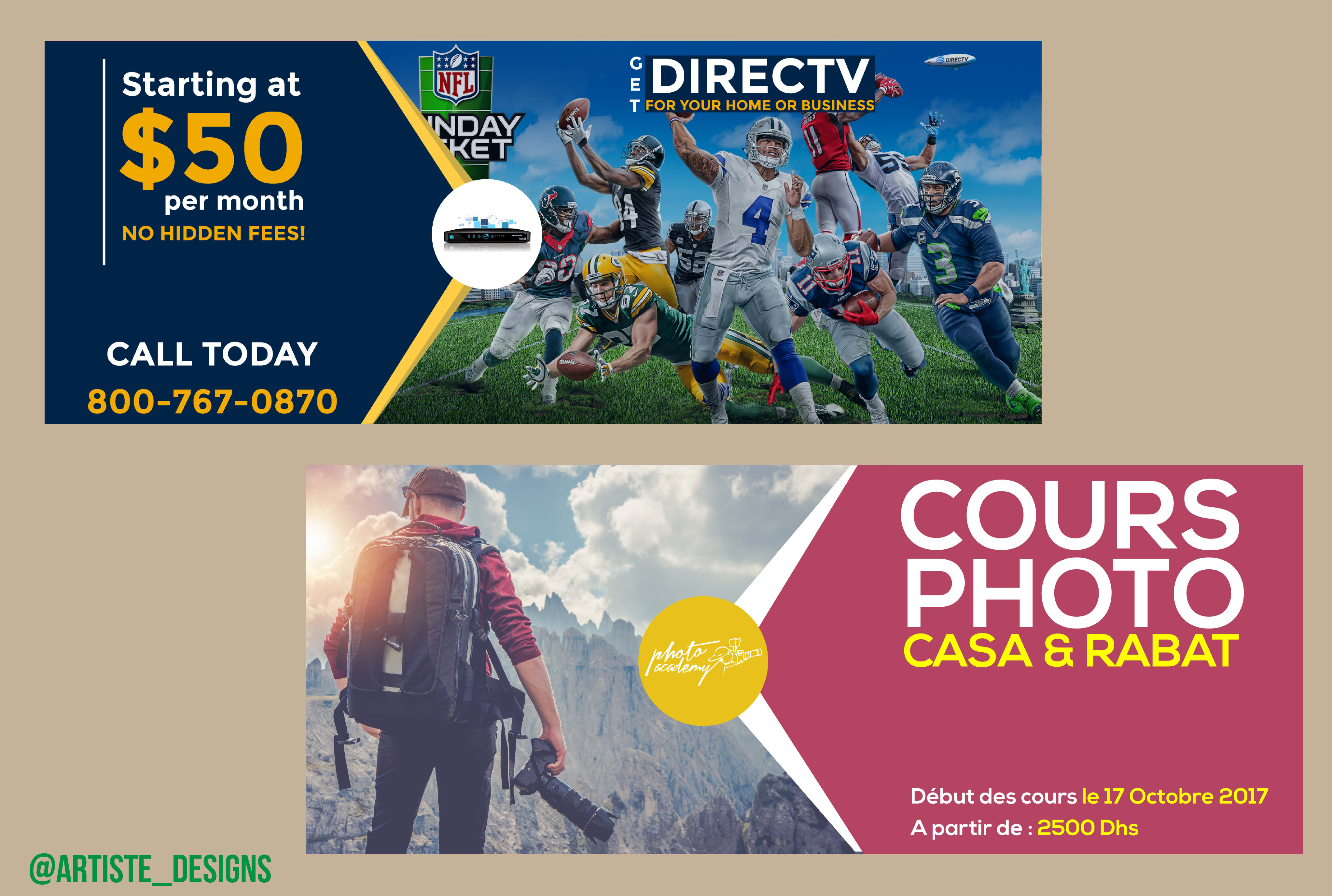 Design Amazing Banner Ads For You By Artiste Designs