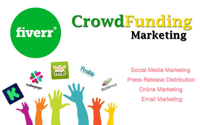 Promote Any Crowdfunding Campaign Gofundme Kickstarter Indiegogo By Brand Name Logo Fiverr