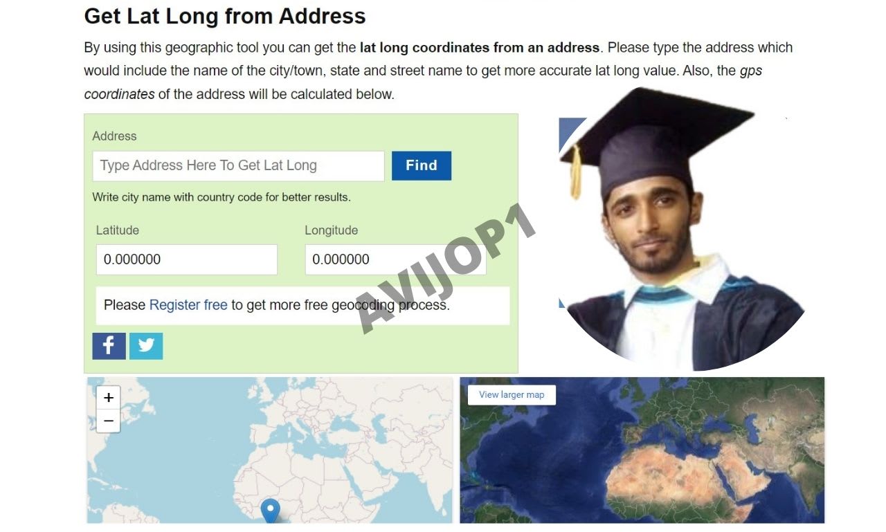 Bulk Address To Lat Long Convert Bulk Address To Latitude Longitude Or Coordinates By Avijop1 |  Fiverr
