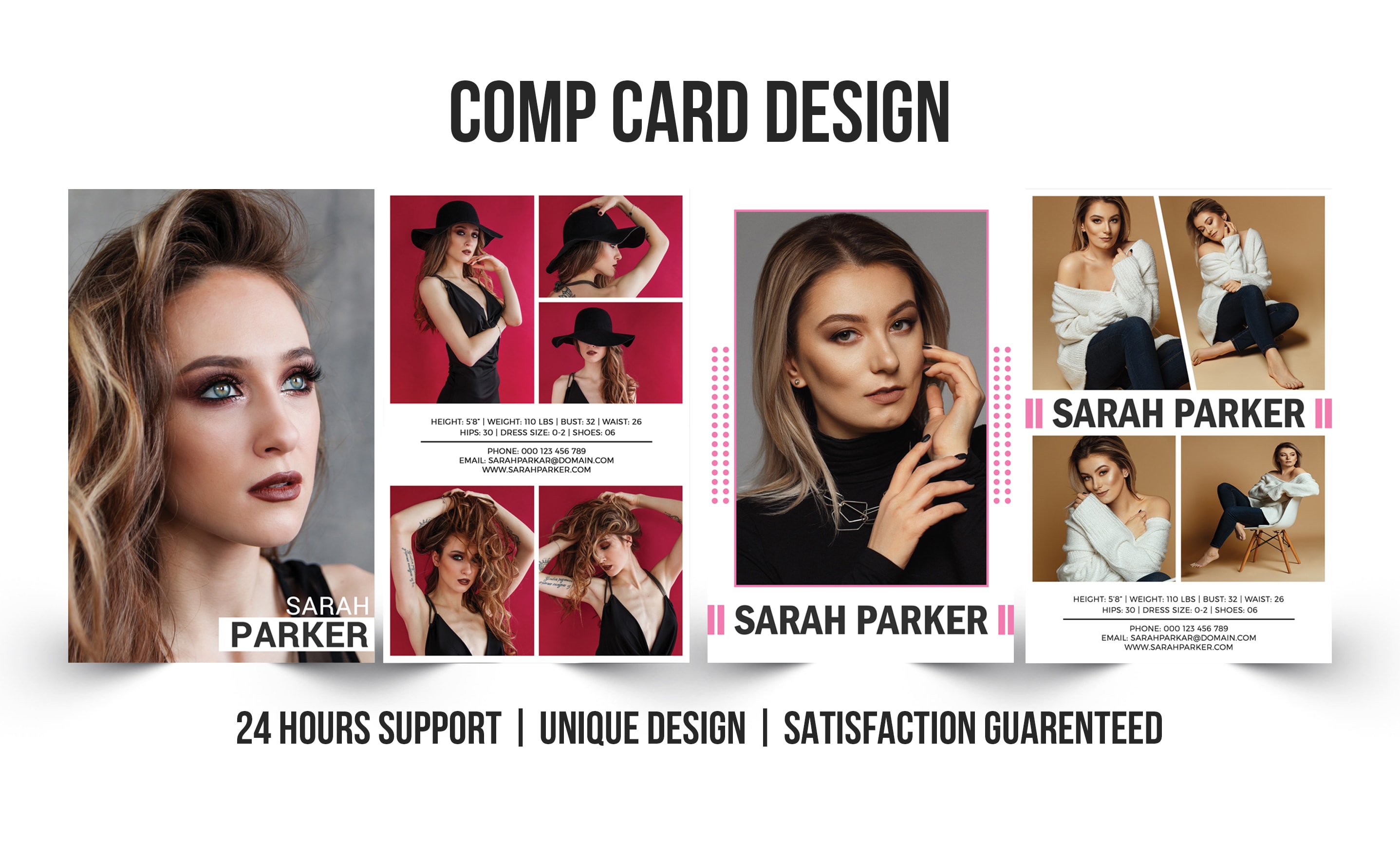Design Professional Comp Card Within 24