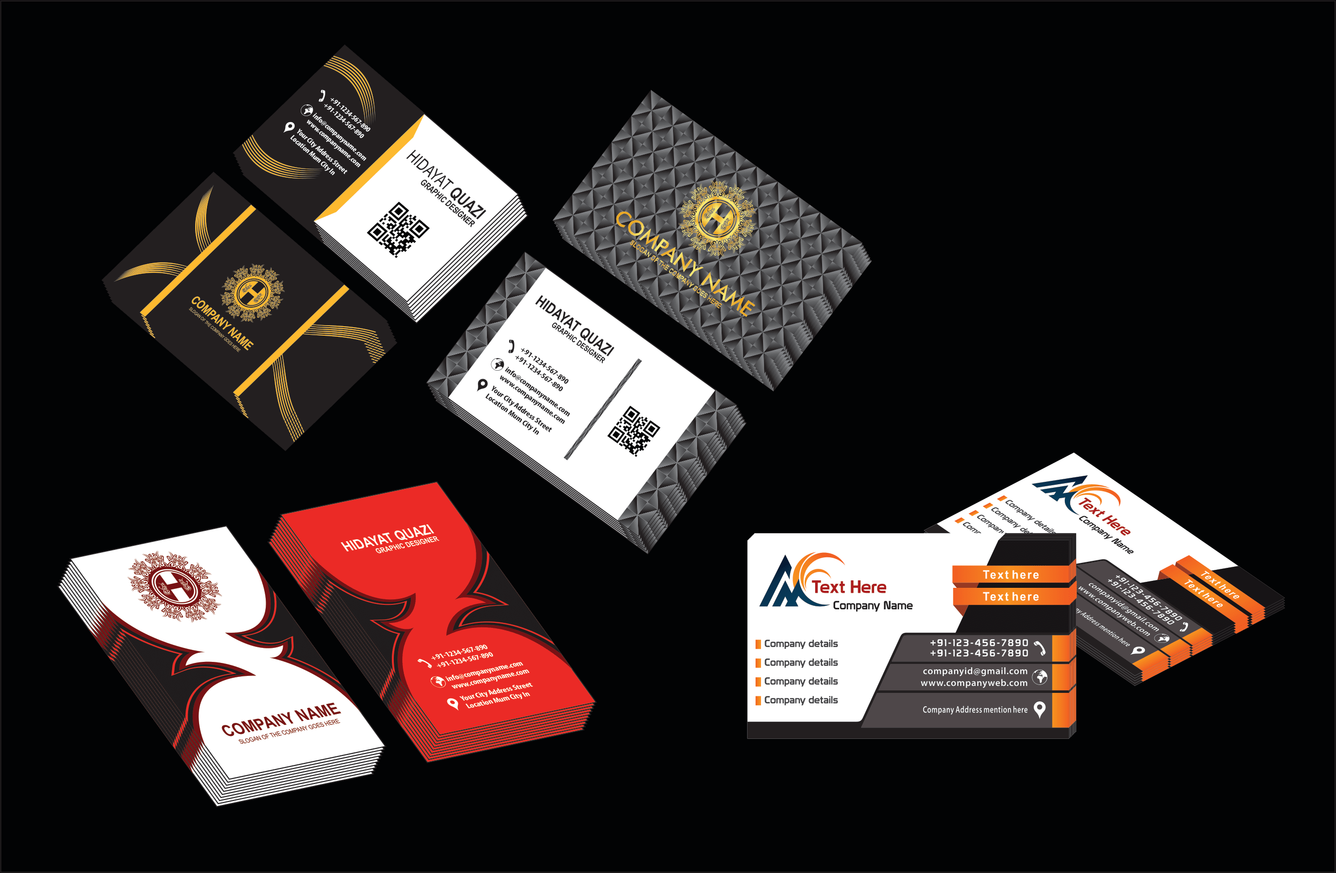 Design for business card and letterhead within a day by Hidayatkazi | Fiverr