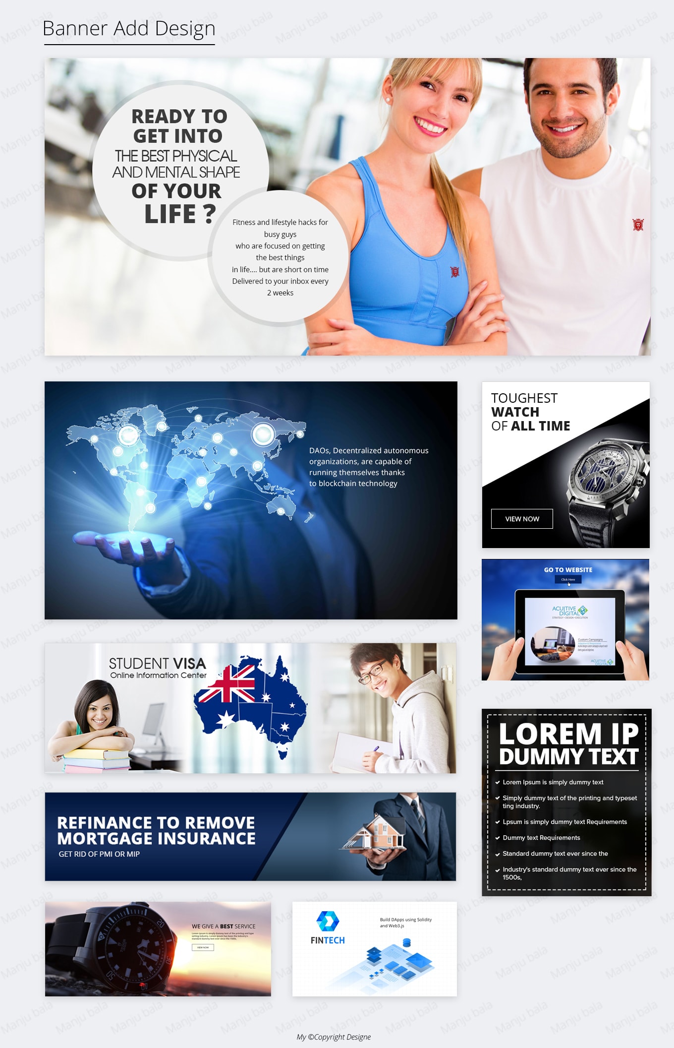 Meaning Full Creative Banner Add Design By Manjubala455