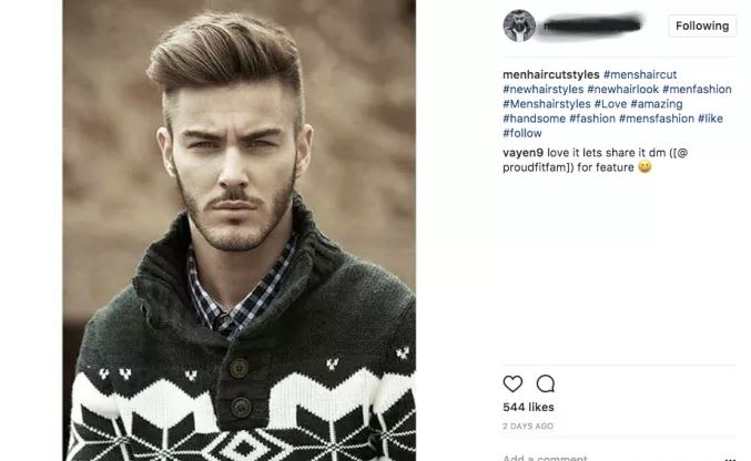 Give Mens Haircut Shoutout For Instagram Page By Hexaralph