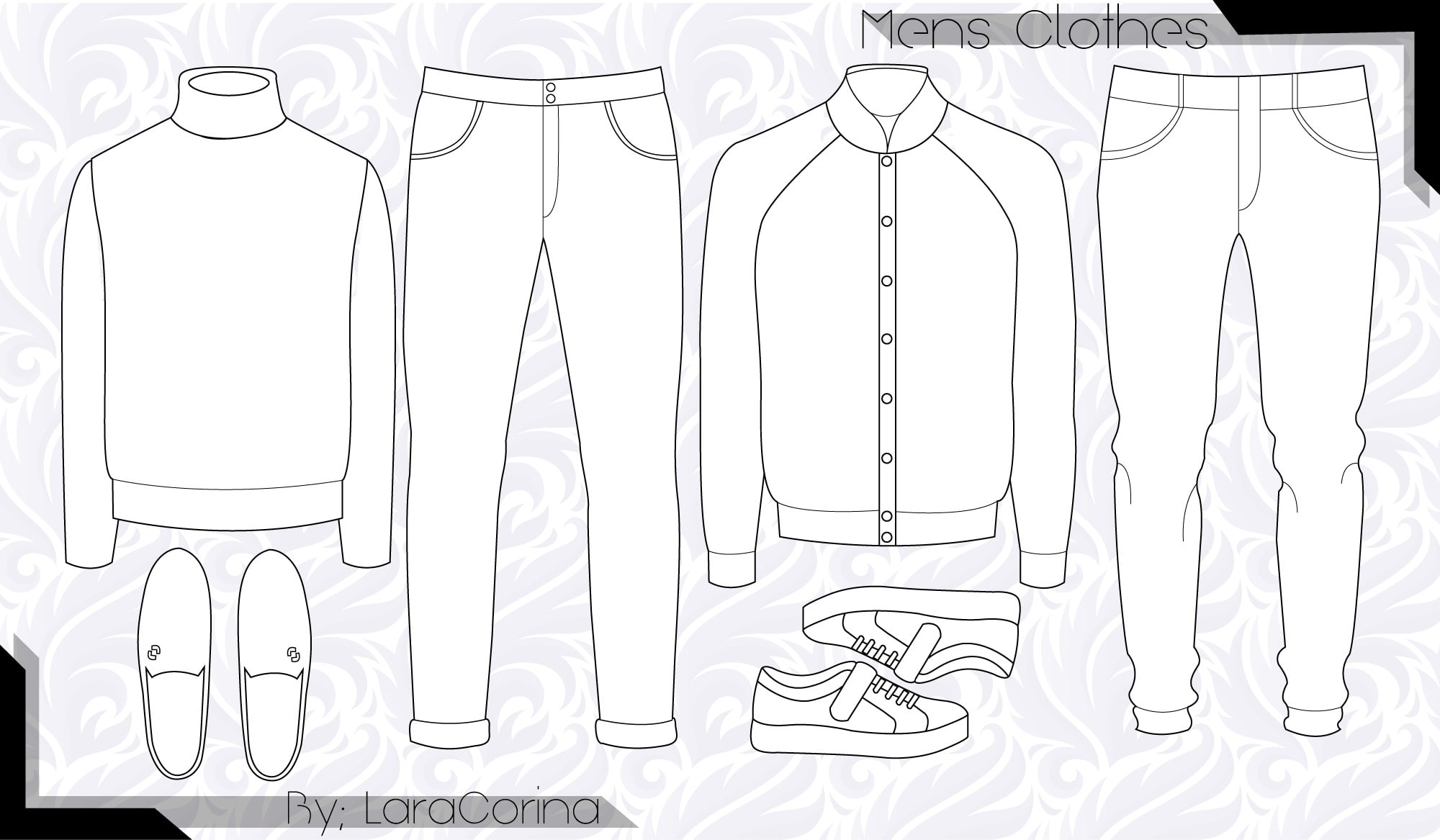 garments drawing