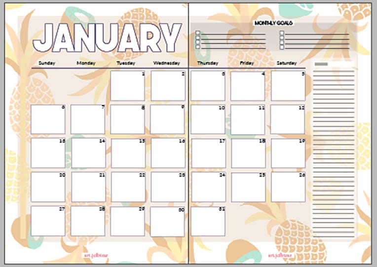 Create A Monthly Bullet Journal Template