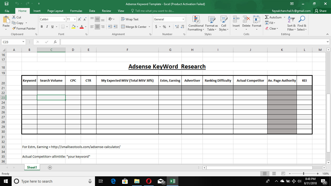 Do Keyword Research And Competitor Analysis By Seotycoonbd