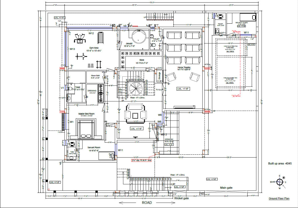 Draw 2d Architectural Floor Plan On Autocad By Shahrozkhan739