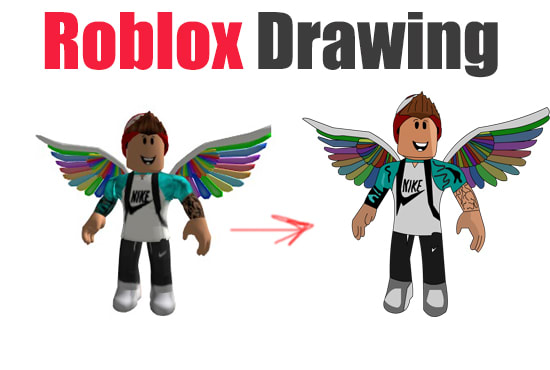 Draw Your Roblox Character By Absithenoob Fiverr - how do you draw roblox characters
