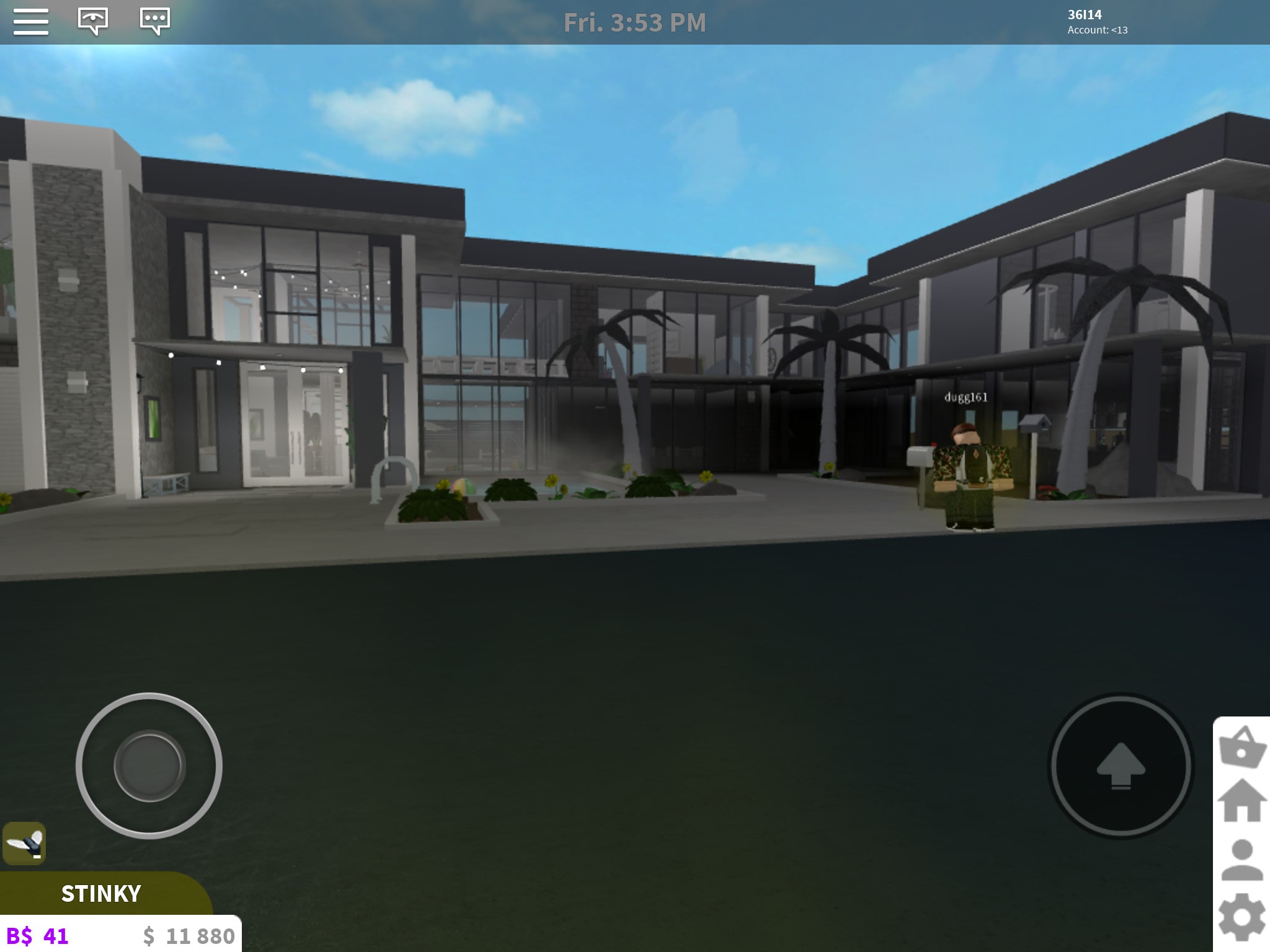 1 Story House Modern Bloxburg Roblox Mansion Images