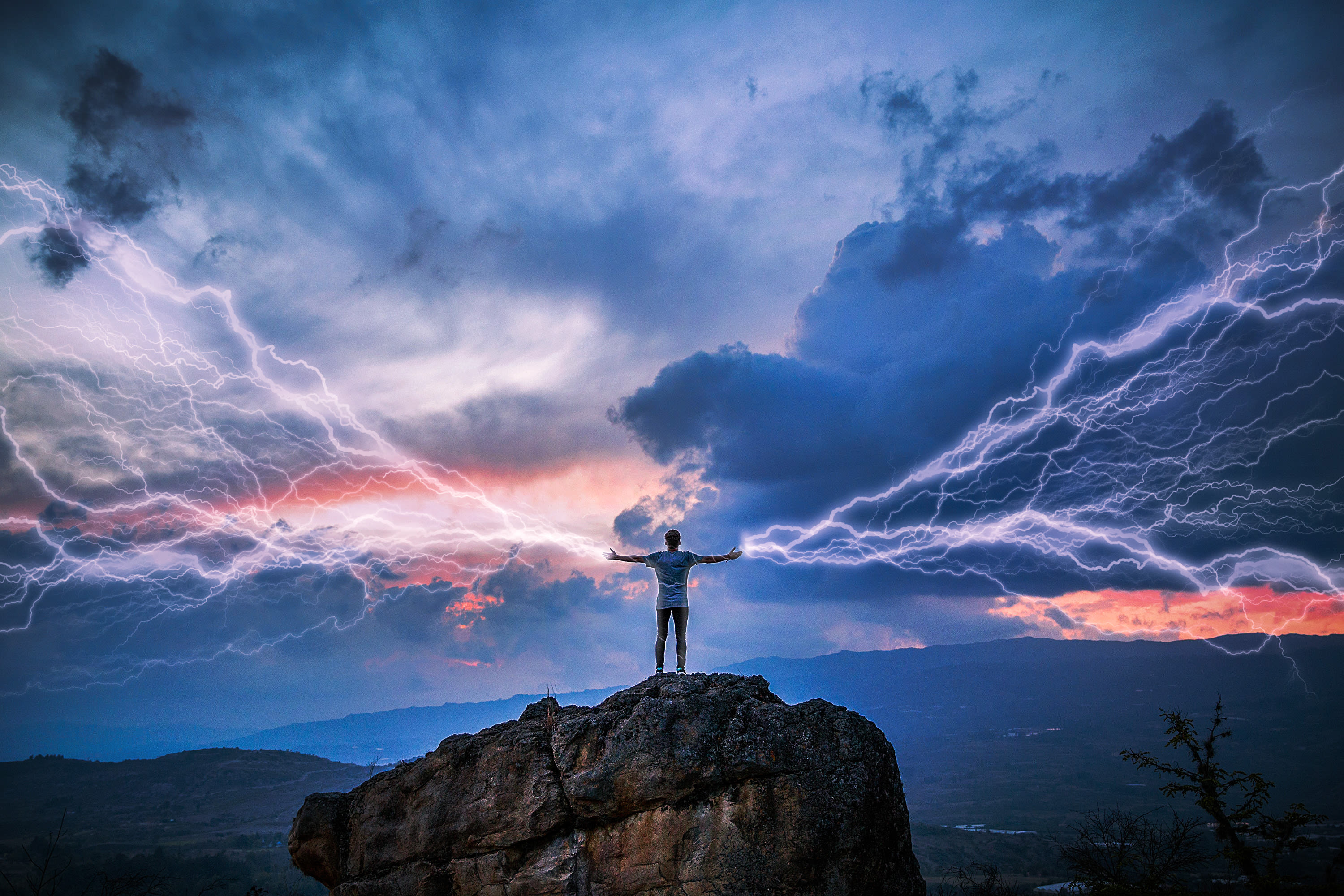 photoshop thor lightning effect on your photo in 2 hours by stevanilic