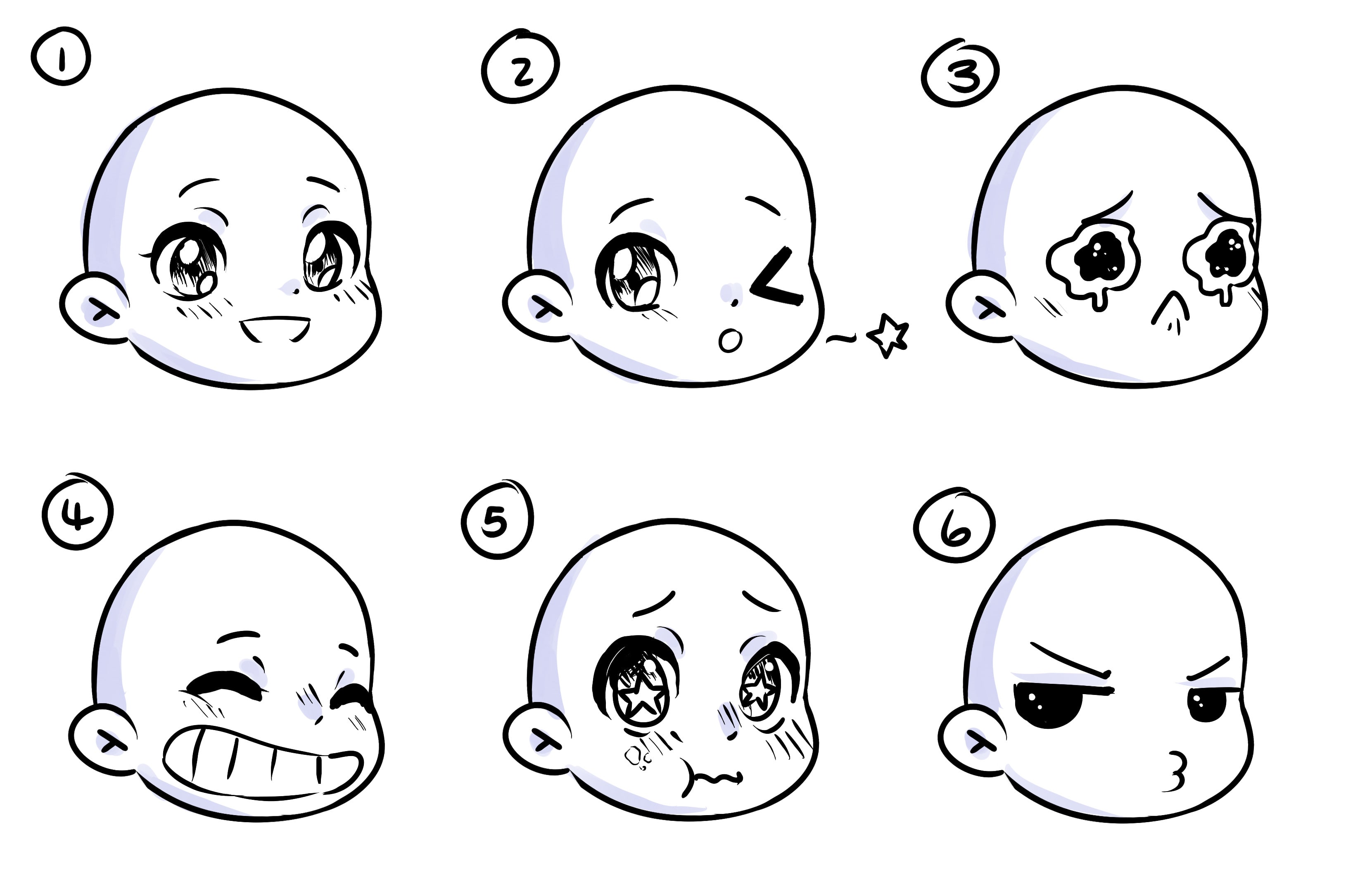 How To Make Chibi Face Collections.