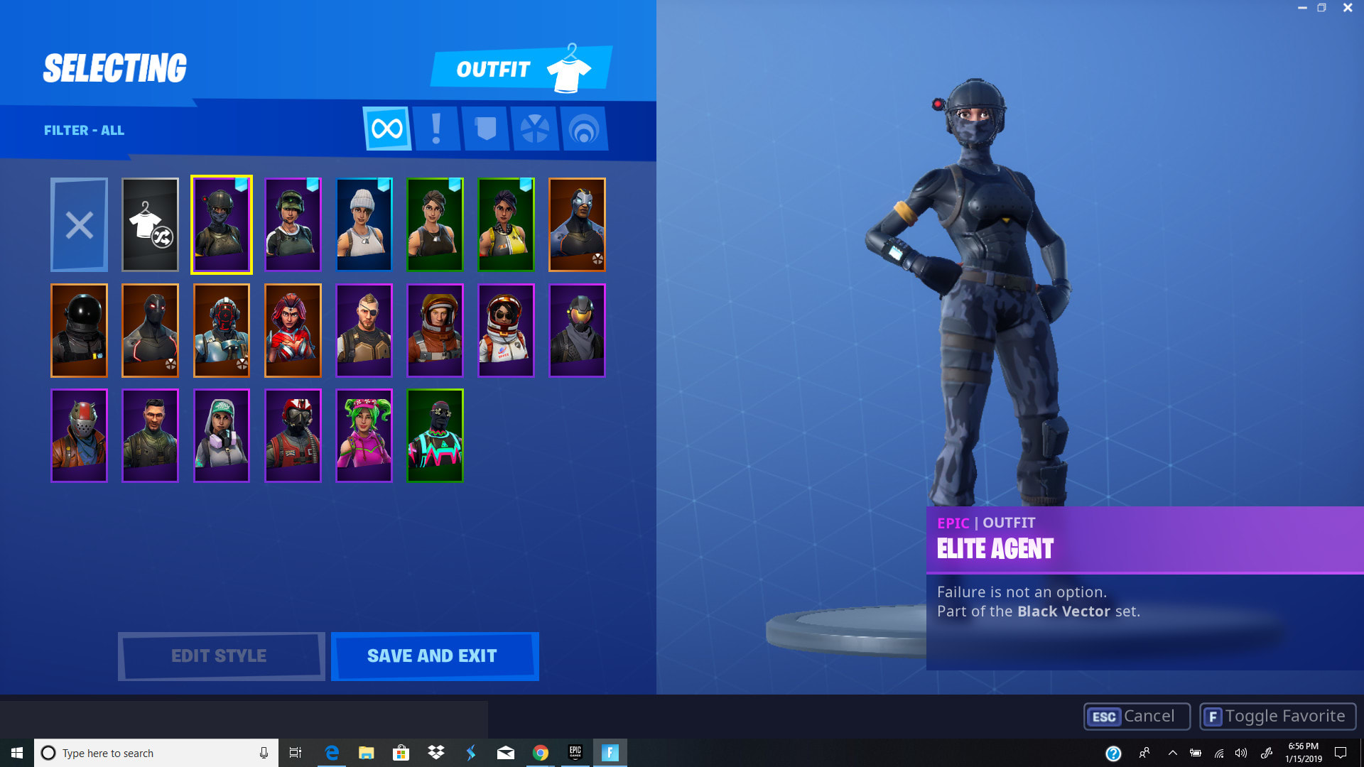 Fortnite Season 3 4 5 Account With Elite Agent Recon Specialist