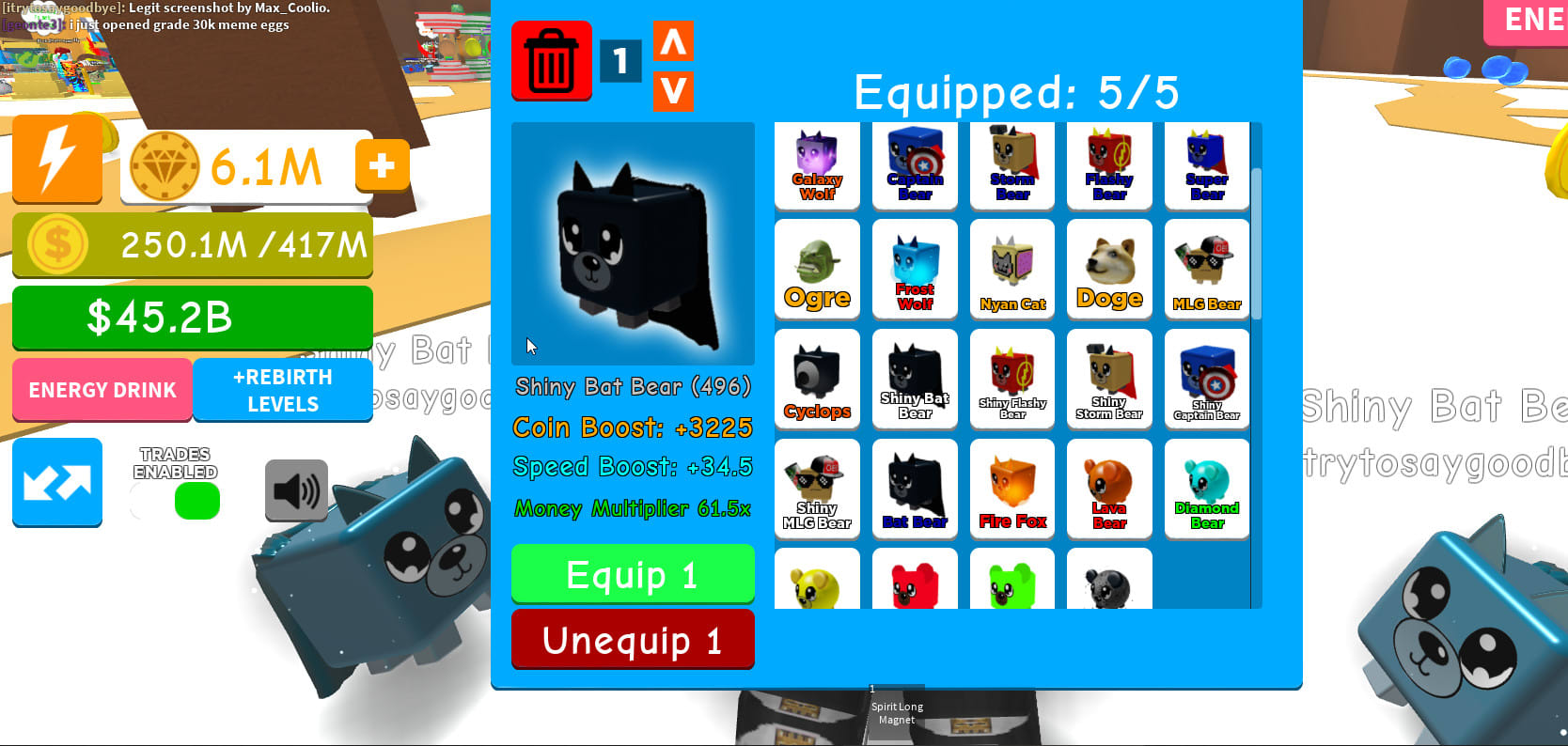 Sell You The Best Pet In Magnet Simulator For Cheap By Max Coolio - magnet simulator roblox rebirth