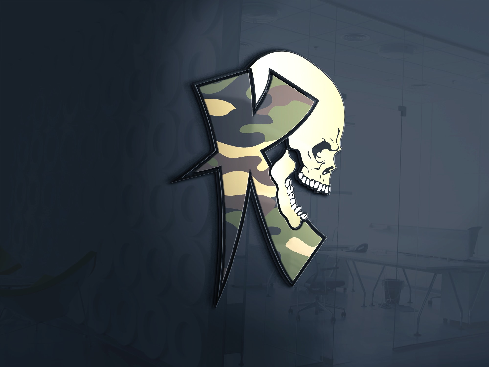 Create modern tactical, military, skull, or army badge logo by Shopoiu98 |  Fiverr, image size:2000x1500