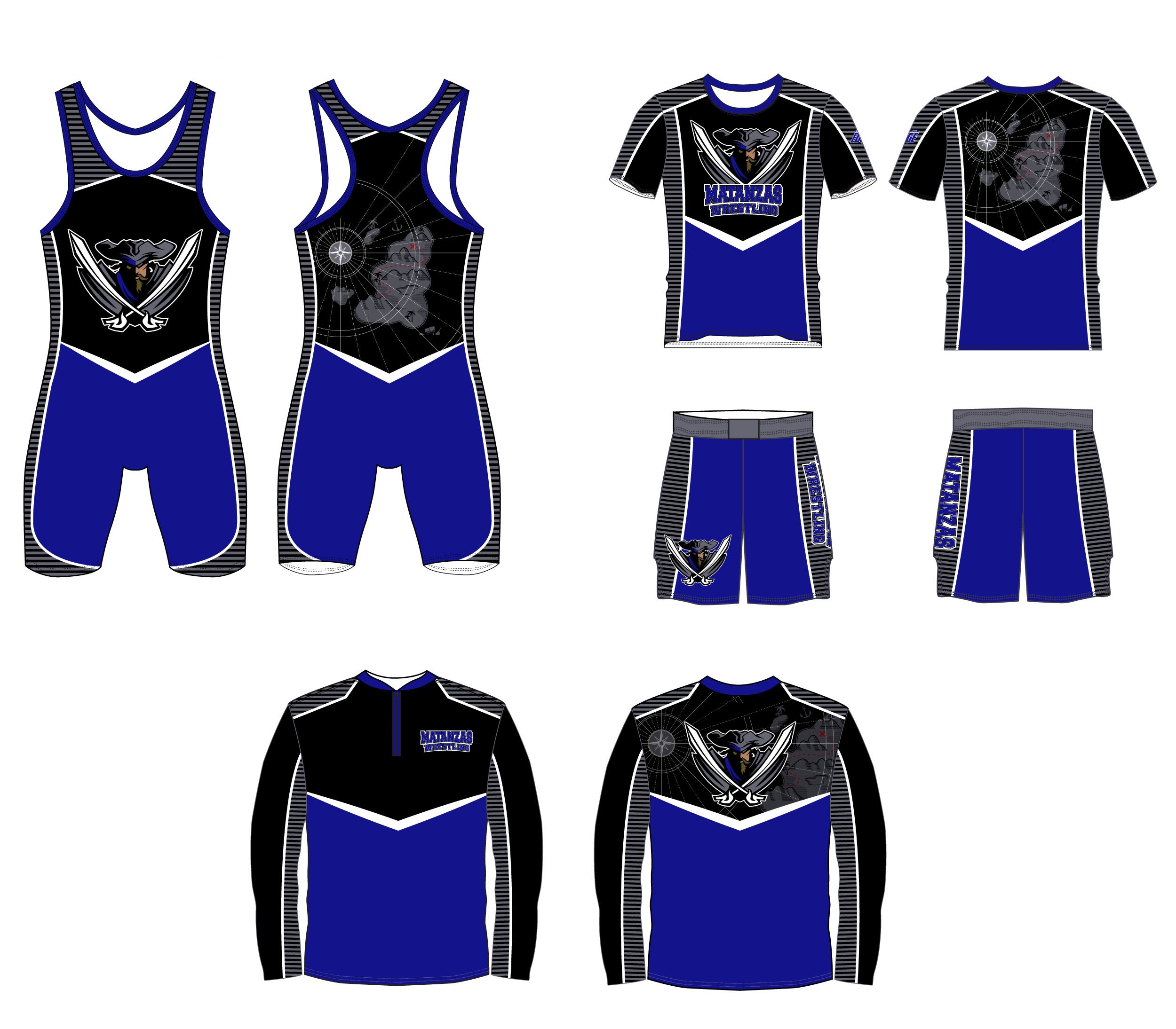 Sublimated wrestling store gear