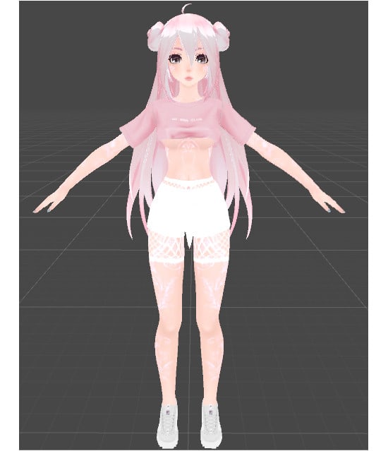 VRChat Avatars - Cool Anime Girl with Many Custom 