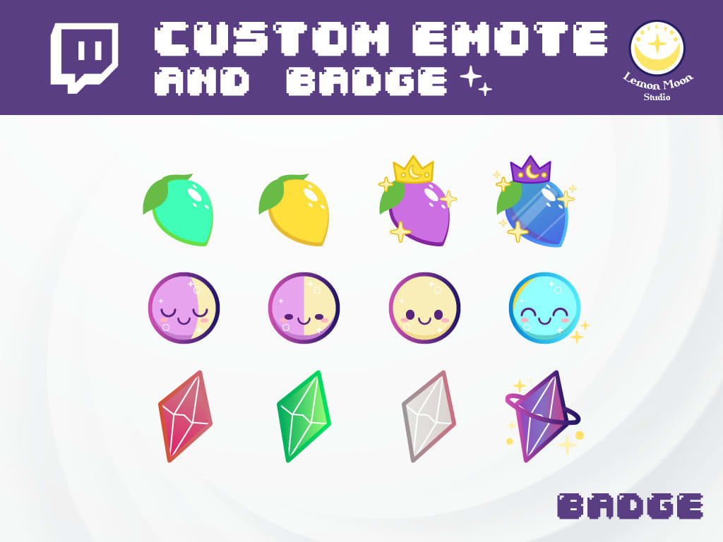Design Custom Twitch Emotes And Sub Badges By Kittanyabrown