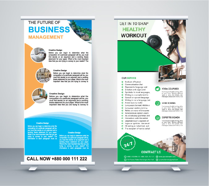 Design Roll Up Retractable Pull Up Banner In 12 Hours By Mosmangoni