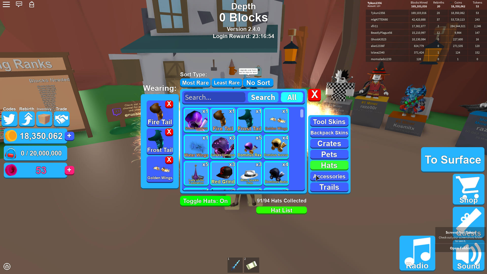 Sell Roblox Mining Simulator Items By Tykun20 - trade roblox mining simulator stuff toys games video gaming in game products on carousell