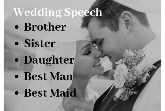 write powerful wedding speech