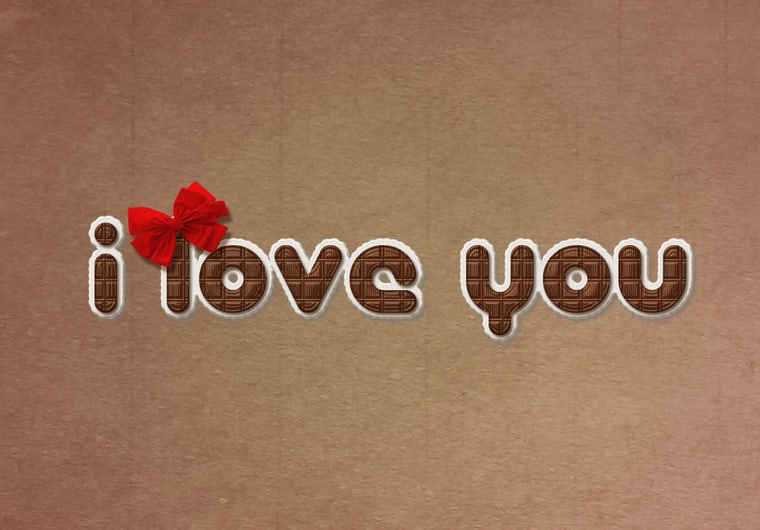 Send You An Picture Of I Love You Made By Chocolate In Photoshop In The Size You Want By Luckylucke Fiverr
