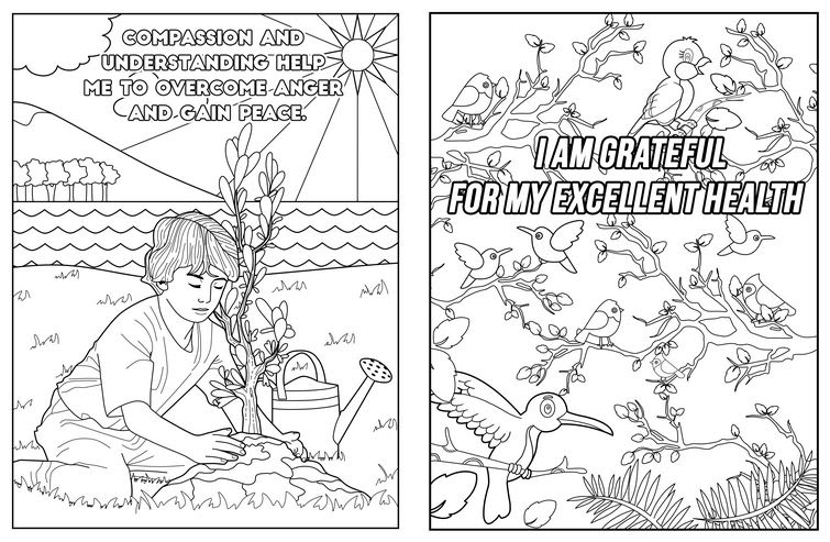 Download Give Printable Amazing Affirmation Adult Coloring Book Pages By Coloringlife101 Fiverr