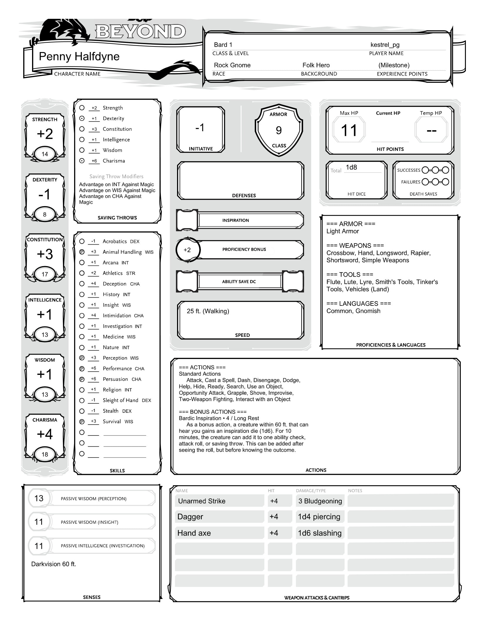 Create An Original Custom Dnd 5e Character For You By Noe Pg Fiverr