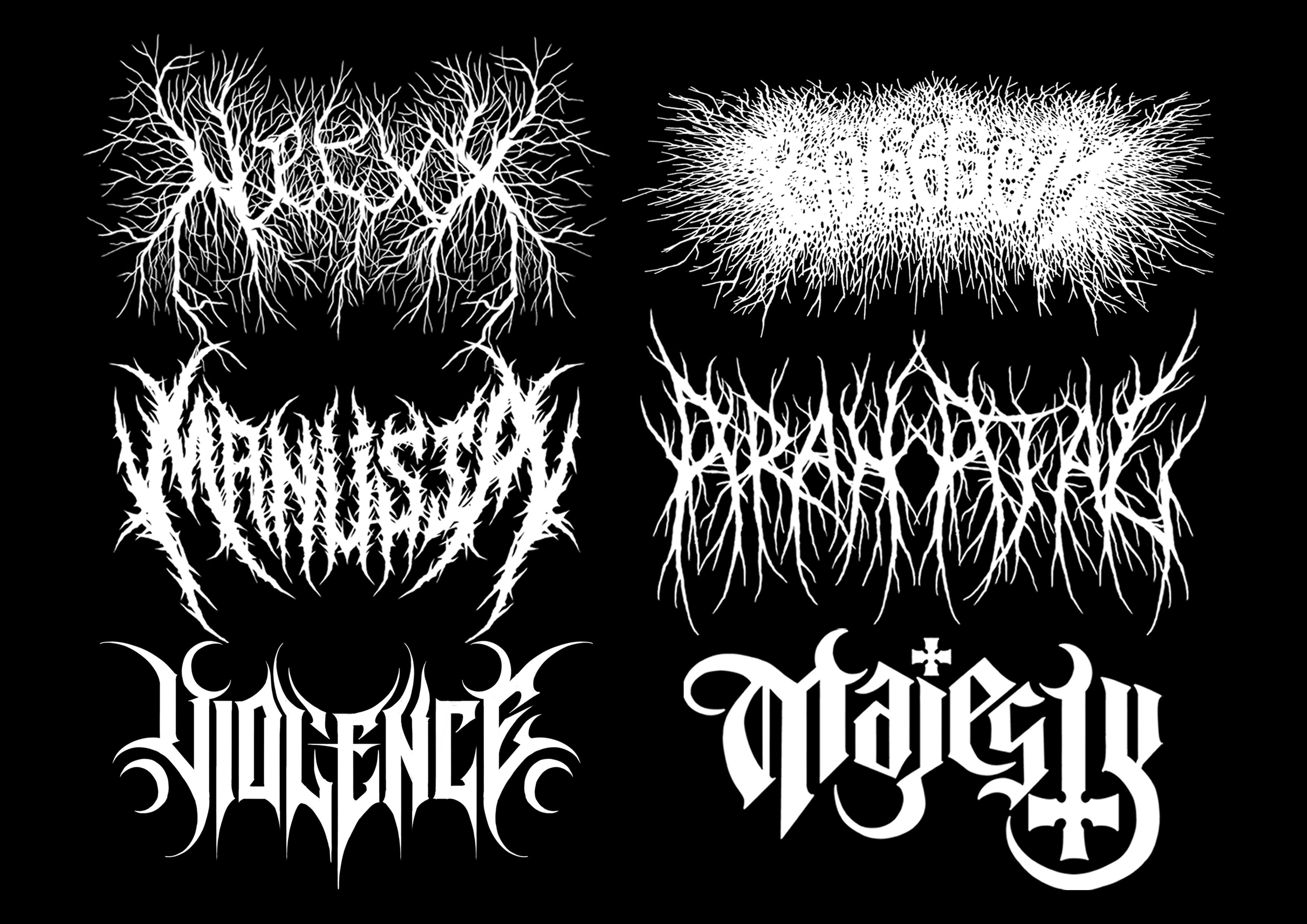 Make custom death metal logo for your band by Tulangbercabang | Fiverr
